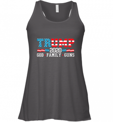 Trump 2020 God Family Guns Lovers Election Supporter Women's Racerback Tank Women's Racerback Tank - Nice-Tshirts4u