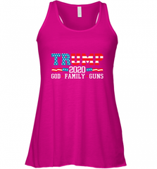 Trump 2020 God Family Guns Lovers Election Supporter Women's Racerback Tank Women's Racerback Tank - Nice-Tshirts4u