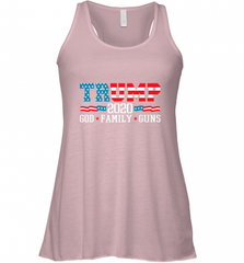 Trump 2020 God Family Guns Lovers Election Supporter Women's Racerback Tank Women's Racerback Tank - Nice-Tshirts4u