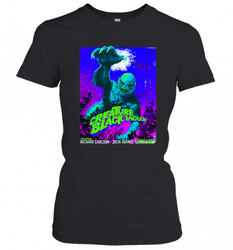 Vintage Water Lagoon Creature  Classic Horror Movie Tee Women's T-Shirt