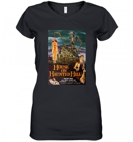 Vintage Movie Poster Women's V-Neck T-Shirt Women's V-Neck T-Shirt / Black / S Women's V-Neck T-Shirt - Nice-Tshirts4u