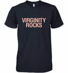 Virginity Pink Leopard print Rocks Cool Trendy Animal Print Men's Premium T-Shirt Men's Premium T-Shirt - Nice-Tshirts4u