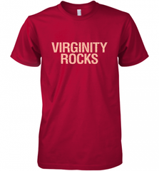 Virginity Pink Leopard print Rocks Cool Trendy Animal Print Men's Premium T-Shirt Men's Premium T-Shirt - Nice-Tshirts4u