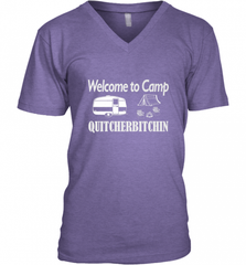 Welcome to Camp Quitcherbitchin T Shirt Camping Funny Men's V-Neck Men's V-Neck - Nice-Tshirts4u