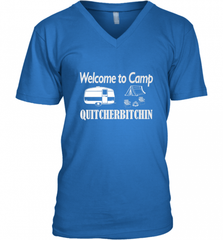 Welcome to Camp Quitcherbitchin T Shirt Camping Funny Men's V-Neck Men's V-Neck - Nice-Tshirts4u