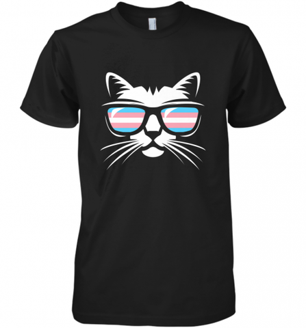 Transgender Pride Cat Gift T Shirt Support Trans Community Men's Premium T-Shirt Men's Premium T-Shirt / Black / XS Men's Premium T-Shirt - Nice-Tshirts4u
