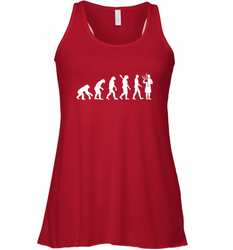 Evolution bagpipe player Women's Racerback Tank
