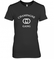 Womens Champagne Gang  Gift Mom, Womens, Girlfriend Funny Mother's Women's Premium T-Shirt Women's Premium T-Shirt - Nice-Tshirts4u