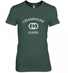 Womens Champagne Gang  Gift Mom, Womens, Girlfriend Funny Mother's Women's Premium T-Shirt Women's Premium T-Shirt - Nice-Tshirts4u
