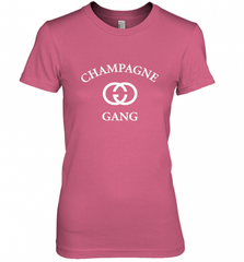 Womens Champagne Gang  Gift Mom, Womens, Girlfriend Funny Mother's Women's Premium T-Shirt Women's Premium T-Shirt - Nice-Tshirts4u