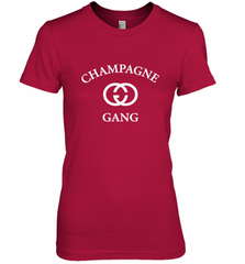 Womens Champagne Gang  Gift Mom, Womens, Girlfriend Funny Mother's Women's Premium T-Shirt Women's Premium T-Shirt - Nice-Tshirts4u