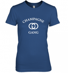 Womens Champagne Gang  Gift Mom, Womens, Girlfriend Funny Mother's Women's Premium T-Shirt Women's Premium T-Shirt - Nice-Tshirts4u