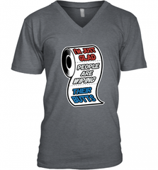 I'm Just Glad People Are Wiping Their Butts Men's V-Neck Men's V-Neck - Nice-Tshirts4u
