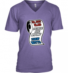 I'm Just Glad People Are Wiping Their Butts Men's V-Neck Men's V-Neck - Nice-Tshirts4u
