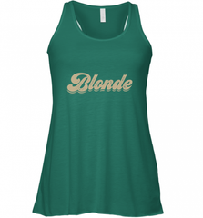 Blonde Hair Color Retro Babe Women's Racerback Tank Women's Racerback Tank - Nice-Tshirts4u