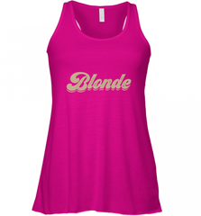 Blonde Hair Color Retro Babe Women's Racerback Tank Women's Racerback Tank - Nice-Tshirts4u