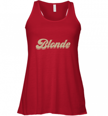 Blonde Hair Color Retro Babe Women's Racerback Tank Women's Racerback Tank - Nice-Tshirts4u