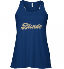 Blonde Hair Color Retro Babe Women's Racerback Tank Women's Racerback Tank - Nice-Tshirts4u