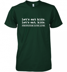 Let's Eat Kids Punctuation Saves Lives Grammar Outfit Gift Men's Premium T-Shirt Men's Premium T-Shirt - Nice-Tshirts4u