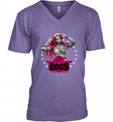WWE Sasha Banks Pink Hair with Logo Men's V-Neck Men's V-Neck - Nice-Tshirts4u