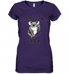 Koala me Back Tee. Cute Morningstar Shirt, Lucifer and Ella Women's V-Neck T-Shirt Women's V-Neck T-Shirt - Nice-Tshirts4u