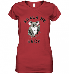 Koala me Back Tee. Cute Morningstar Shirt, Lucifer and Ella Women's V-Neck T-Shirt Women's V-Neck T-Shirt - Nice-Tshirts4u