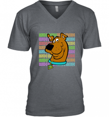 Kids Scooby Doo Ruh Roh Neon Text Stack Men's V-Neck Men's V-Neck - Nice-Tshirts4u