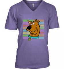 Kids Scooby Doo Ruh Roh Neon Text Stack Men's V-Neck Men's V-Neck - Nice-Tshirts4u