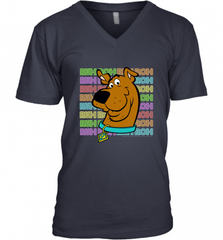 Kids Scooby Doo Ruh Roh Neon Text Stack Men's V-Neck Men's V-Neck - Nice-Tshirts4u