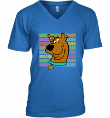 Kids Scooby Doo Ruh Roh Neon Text Stack Men's V-Neck Men's V-Neck - Nice-Tshirts4u