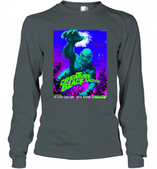 Vintage Water Lagoon Creature  Classic Horror Movie Tee Long Sleeve T-Shirt Long Sleeve T-Shirt - Nice-Tshirts4u