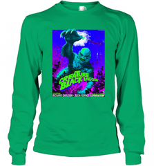 Vintage Water Lagoon Creature  Classic Horror Movie Tee Long Sleeve T-Shirt Long Sleeve T-Shirt - Nice-Tshirts4u