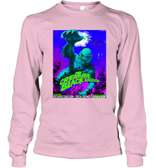 Vintage Water Lagoon Creature  Classic Horror Movie Tee Long Sleeve T-Shirt Long Sleeve T-Shirt - Nice-Tshirts4u
