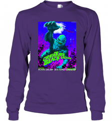 Vintage Water Lagoon Creature  Classic Horror Movie Tee Long Sleeve T-Shirt Long Sleeve T-Shirt - Nice-Tshirts4u