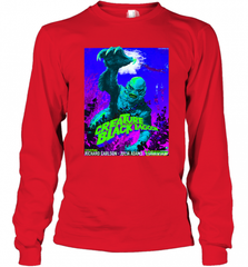Vintage Water Lagoon Creature  Classic Horror Movie Tee Long Sleeve T-Shirt Long Sleeve T-Shirt - Nice-Tshirts4u