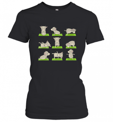 Funny Goat Yoga Tshirts Yoga Goat On Mat Cool Gifts Women's T-Shirt