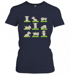 Funny Goat Yoga Tshirts Yoga Goat On Mat Cool Gifts Women's T-Shirt