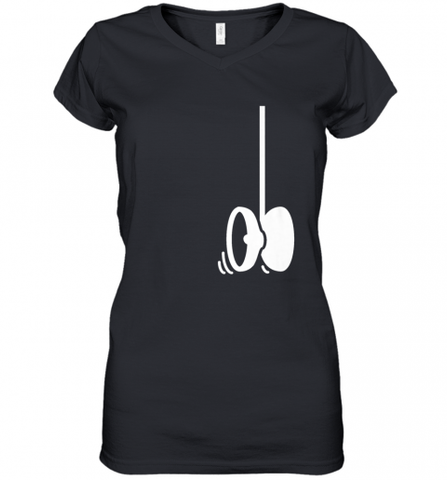 I Love YO YO Toys Women's V-Neck T-Shirt Women's V-Neck T-Shirt / Black / S Women's V-Neck T-Shirt - Nice-Tshirts4u