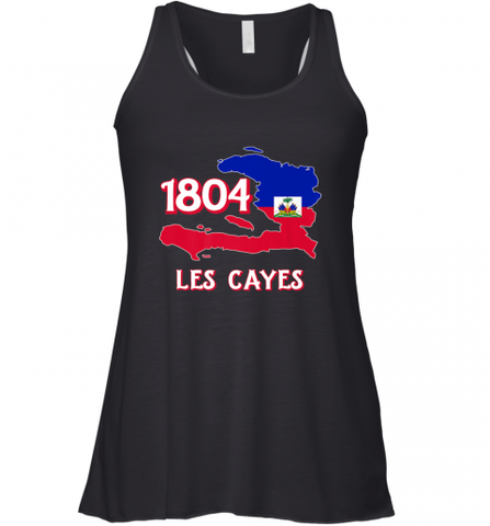 Nice Haitian Flag Day Shirt _ Les Cayes Haiti Map 1804 Women's Racerback Tank Women's Racerback Tank / Black / XS Women's Racerback Tank - Nice-Tshirts4u