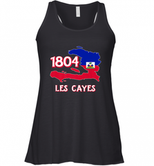 Nice Haitian Flag Day Shirt _ Les Cayes Haiti Map 1804 Women's Racerback Tank Women's Racerback Tank - Nice-Tshirts4u