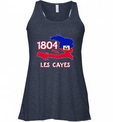 Nice Haitian Flag Day Shirt _ Les Cayes Haiti Map 1804 Women's Racerback Tank Women's Racerback Tank - Nice-Tshirts4u