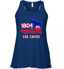 Nice Haitian Flag Day Shirt _ Les Cayes Haiti Map 1804 Women's Racerback Tank Women's Racerback Tank - Nice-Tshirts4u