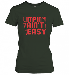 Funny Limping Ain't Easy Crutches Broken Leg Recovery Gift Women's T-Shirt Women's T-Shirt - Nice-Tshirts4u