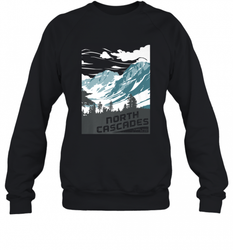 North Cascades National Park Washington Vintage Gift Crewneck Sweatshirt