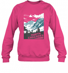 North Cascades National Park Washington Vintage Gift Crewneck Sweatshirt Crewneck Sweatshirt - Nice-Tshirts4u