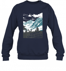 North Cascades National Park Washington Vintage Gift Crewneck Sweatshirt