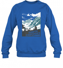 North Cascades National Park Washington Vintage Gift Crewneck Sweatshirt Crewneck Sweatshirt - Nice-Tshirts4u