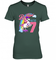 Kids Unicorn Roller Skate 7th Birthday Shirt Girls Unicorn Women's Premium T-Shirt Women's Premium T-Shirt - Nice-Tshirts4u