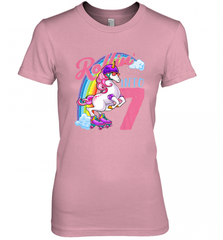Kids Unicorn Roller Skate 7th Birthday Shirt Girls Unicorn Women's Premium T-Shirt Women's Premium T-Shirt - Nice-Tshirts4u