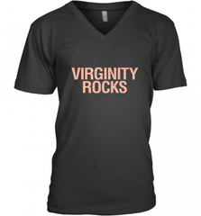 Virginity Pink Leopard print Rocks Cool Trendy Animal Print Men's V-Neck Men's V-Neck - Nice-Tshirts4u